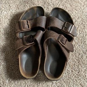Brown Leather Birkenstocks